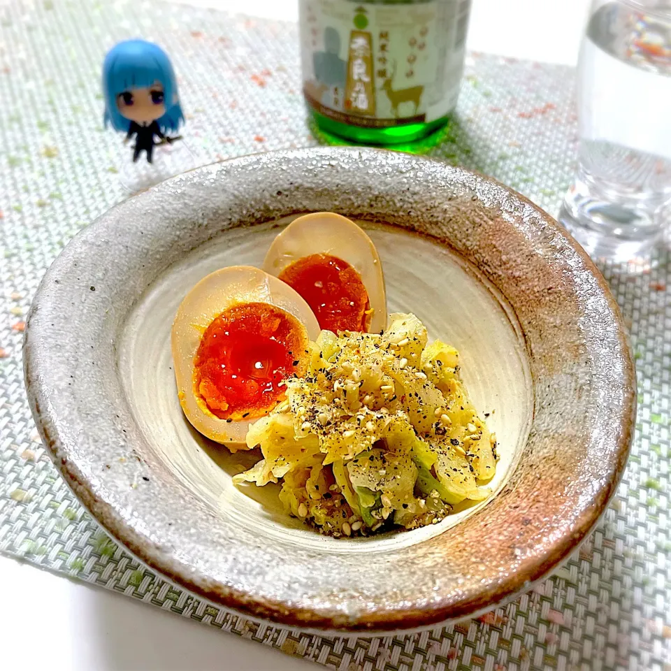 無限からしキャベツと煮卵|アルティッチョさん