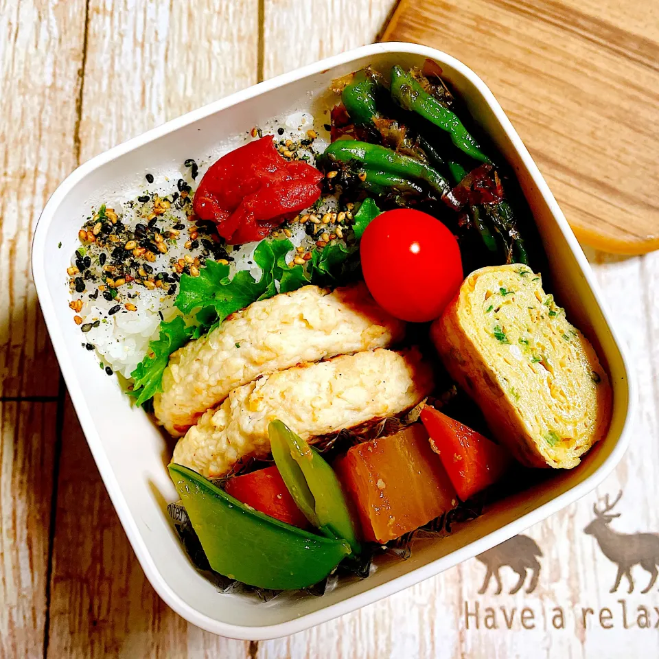 🐔昼【豆腐そぼろハンバーグ】🧅|Laniさん