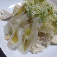 蒸し鶏&蒸し野菜のねぎ塩だれ|あいりさん