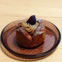 銀座・YATSUDOKIのデザートデニッシュ（モンブラン）|すーさん