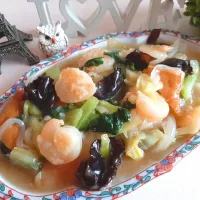 ♡えび餡掛け炒め♡|ずんこたんさん