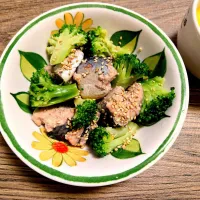 サバのブロッコリー和え|バンビさん