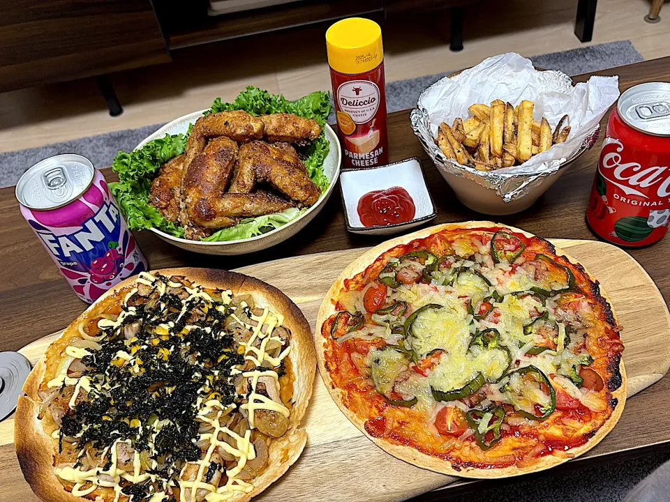 ミラノ風生地のピザ|たさん