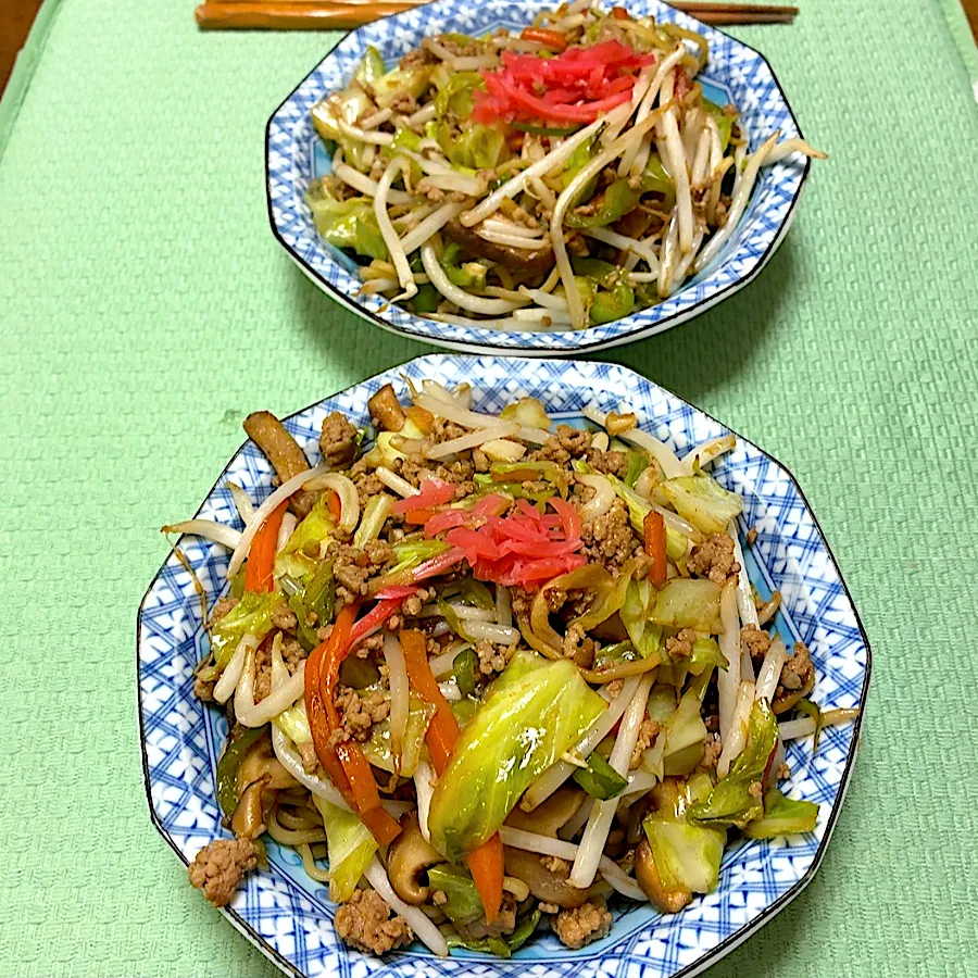 ほぼ野菜炒め；焼きそば|akkoさん