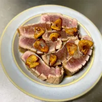 マグロのニンニクバター焼き|ゆめみどりさん