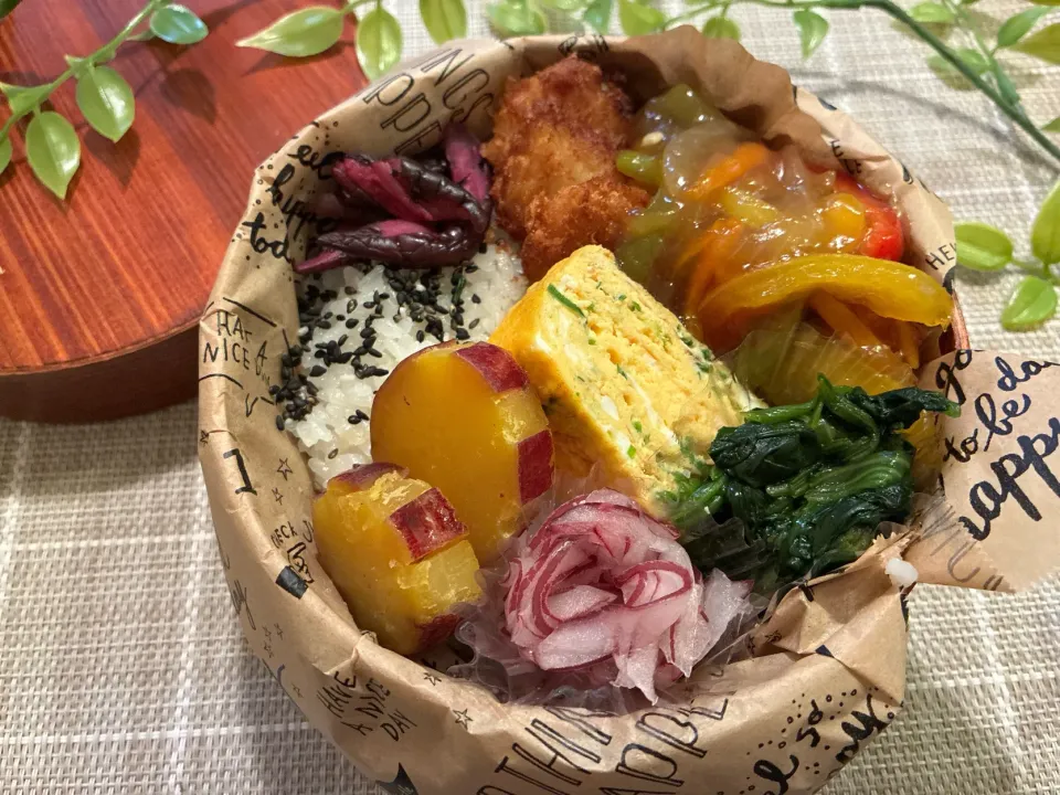 いかフライの黒酢餡掛け弁当|haruさん