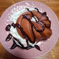 朝食🥯チョコベーグル🥯