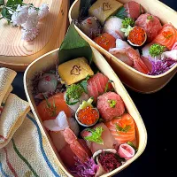 ふたりのお弁当 ~キューブ手毬寿司
