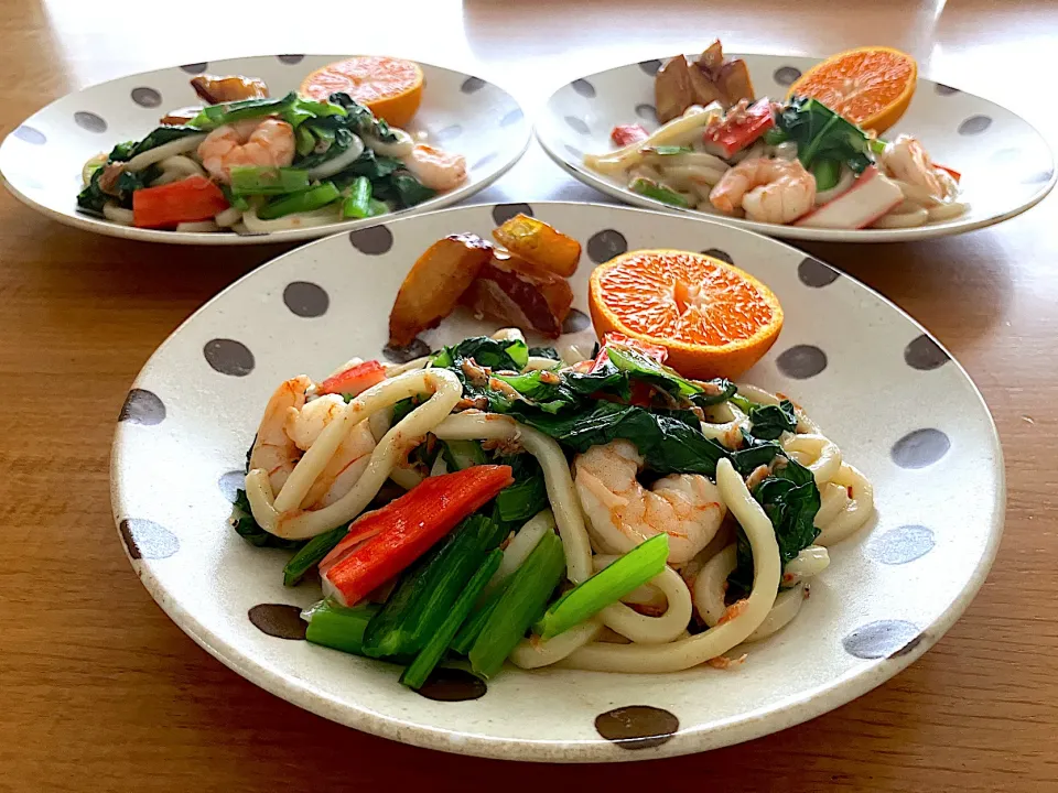＊海鮮焼きうどんプレート🦐＊|＊抹茶＊さん