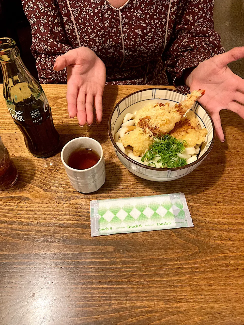 娘の天ぷら伊勢うどん（実況中継中）|なびさん