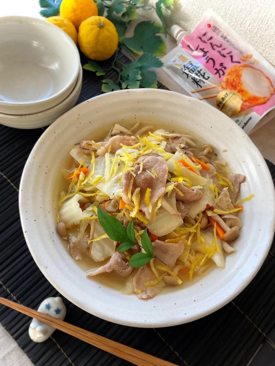 ゆず香る☆白菜と豚肉の塩糀煮|スイーツポテトさん