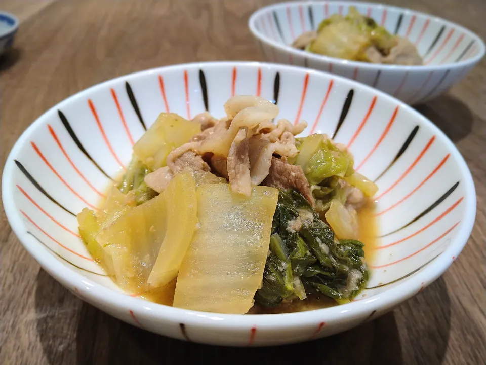 白菜と豚肉の梅味噌煮|古尾谷りかこさん