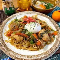 温玉焼きそば！