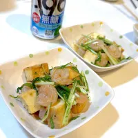 厚揚げと小海老と水菜の中華和え|⭐︎まーしー⭐︎さん