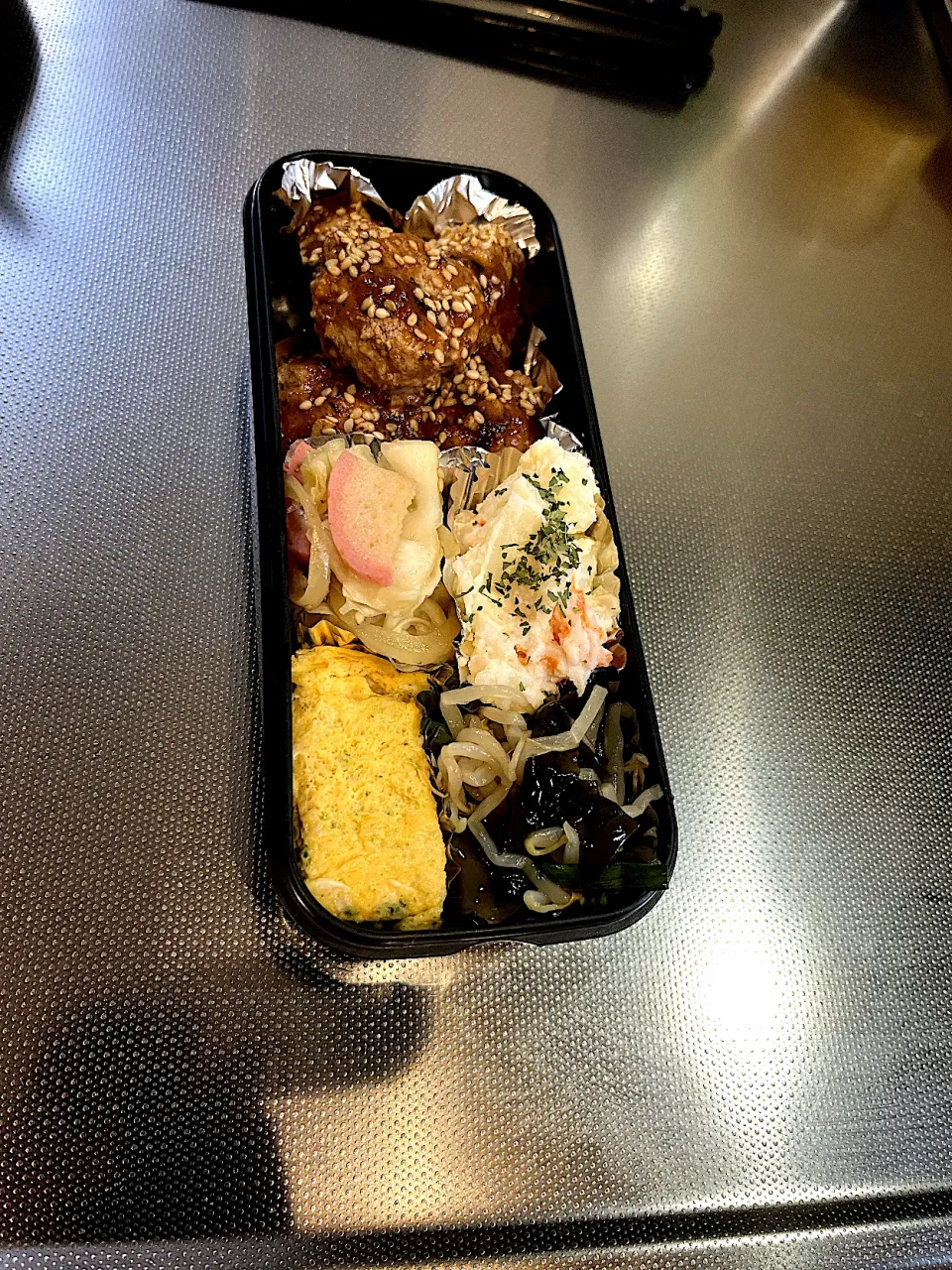 愛妻弁当のメインは揚げない肉団子の甘酢あんかけ🧆|モモ&ハーブmama🐰🐹🐢🐠❤️さん