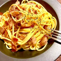 自家製パンチェッタでぺぺ| あつしさん