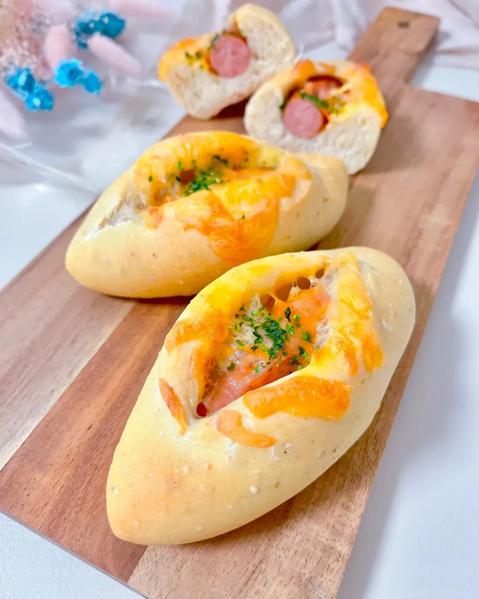 大麦入りウインナーチーズパン|mai＊さん