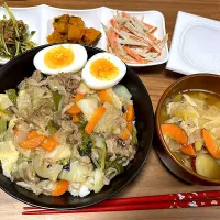 素を使わずに中華丼🥟|モモ&ハーブmama🐰🐹🐢🐠❤️さん