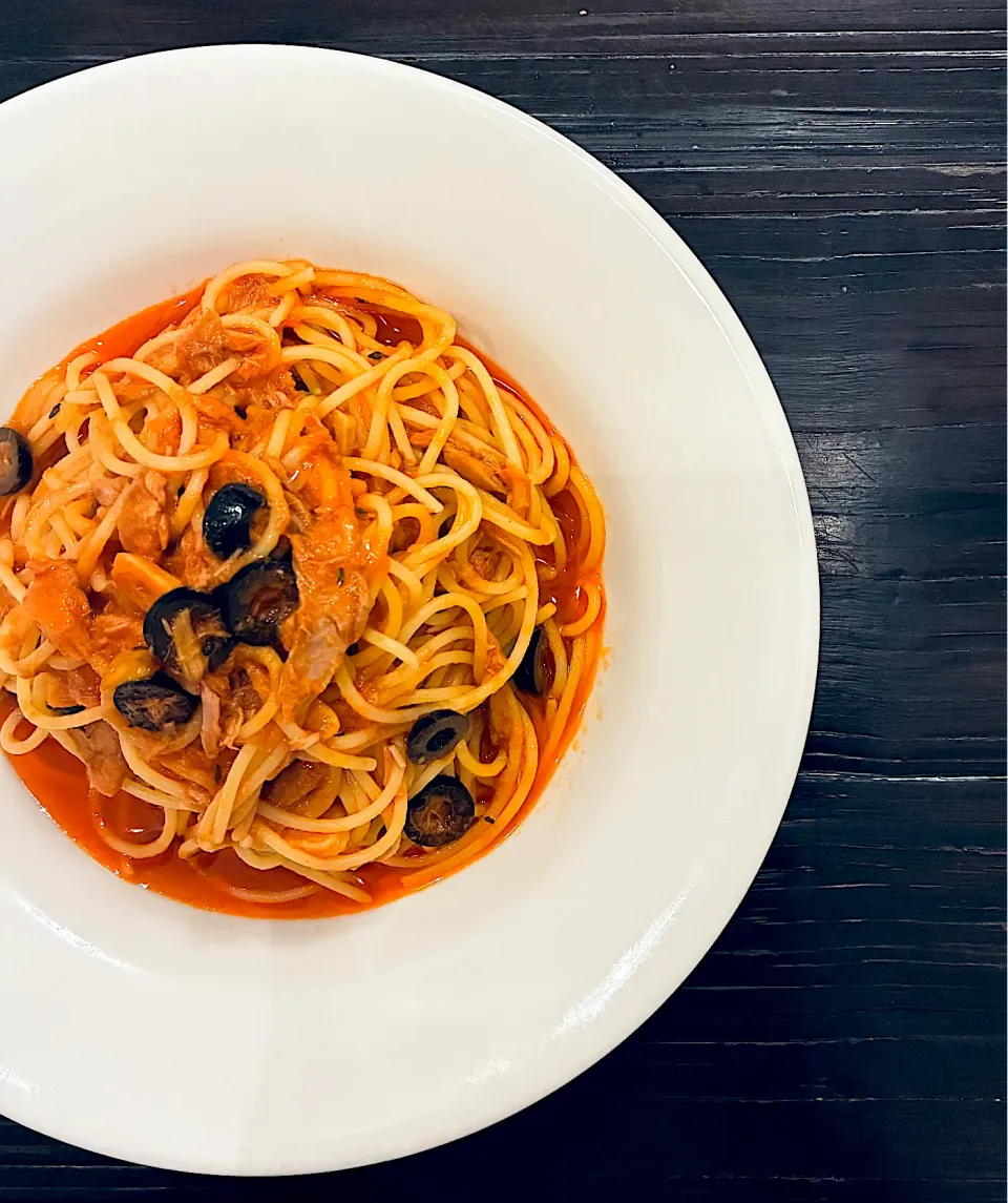 香味ペーストのトマトジュースパスタ🍝|ぽくくんさん