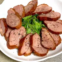 鴨と春菊のサラダ|ちーずまにあさん