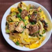 さば缶玉子丼|ひろにぃさん