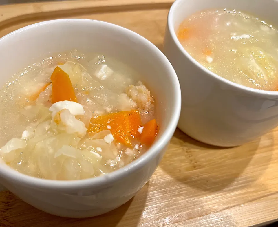 エビと野菜のスープ|茶茶茶さん