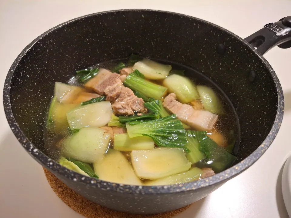 豚バラ肉とPak choiの鍋|テツさん