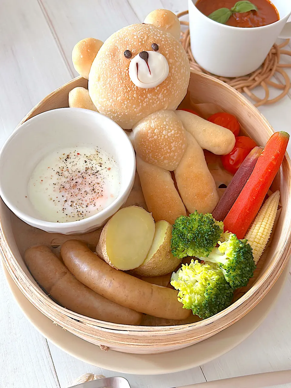 蒸篭で朝ごはん𓂃𓈒𓏸|party martyさん