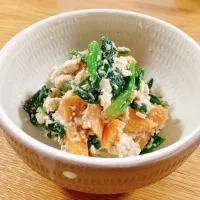 柿とほうれん草の白和え|saimaricoさん