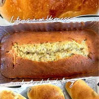 レーズン塩バターロールと紅茶パウンドケーキ|まやさん