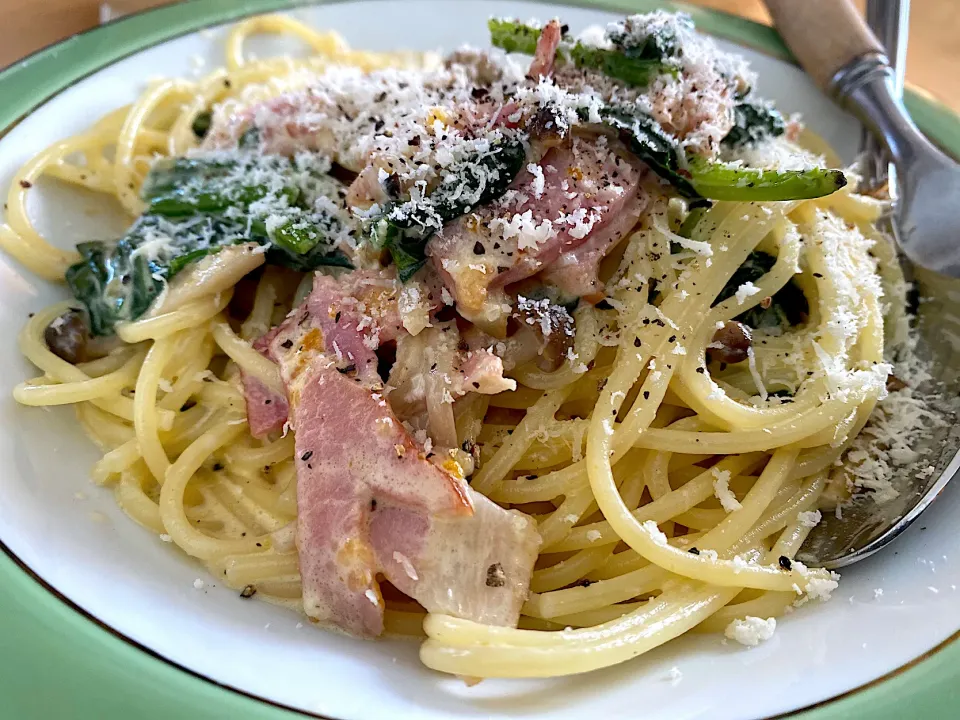 カルボナーラです🥚|うしですさん