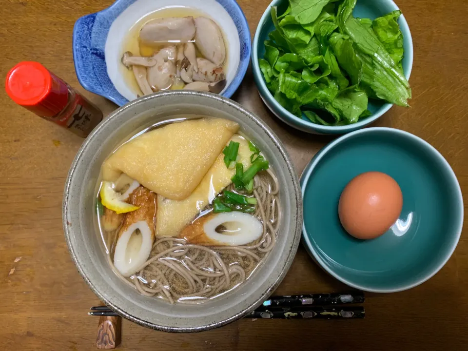 昼食　キツネそば|ATさん