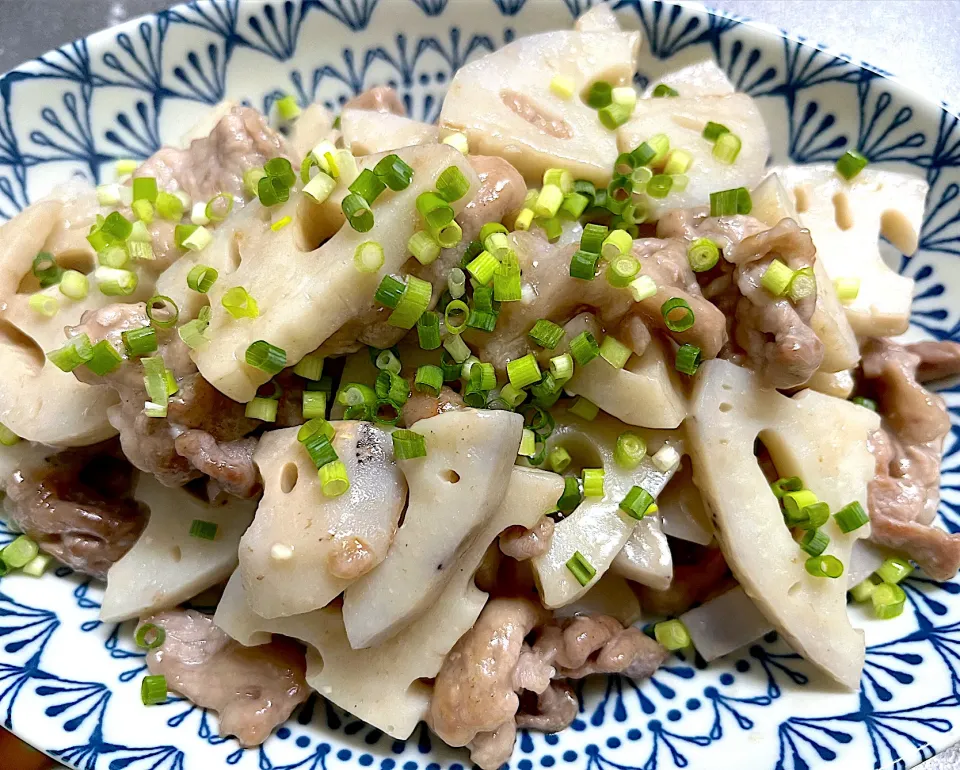 豚こまとレンコンのうま塩炒め|Yanさん