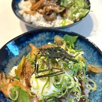 和風舞茸ハンバーグ丼|yukopunさん