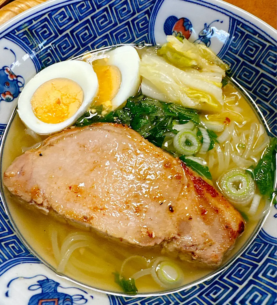 2025/11/23もりおか冷麺鶏白湯+豚ロース塩糀焼き|Blueberry🫐さん