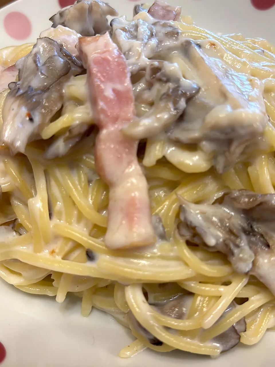 舞茸とベーコンのクリームスパゲティ|masaさん