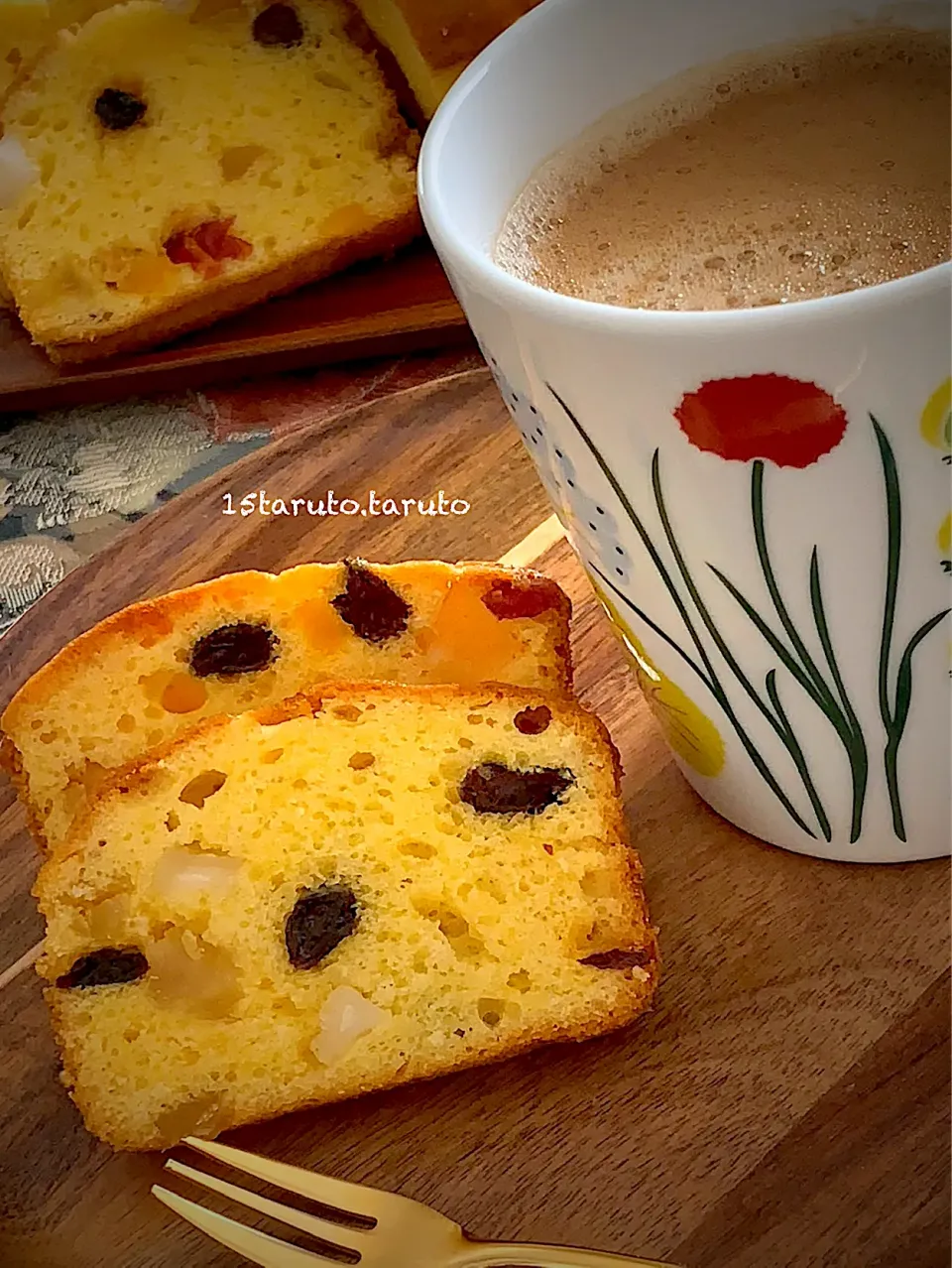 ドライフルーツのパウンドケーキ|15taruto.tarutoさん