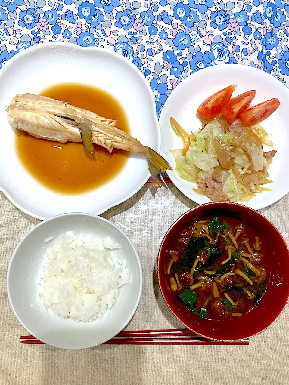 さはふぐの煮付と野菜炒め|おしゃべり献立さん