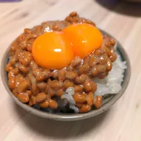 双子🩷納豆ご飯❣️|Maho Sanoさん