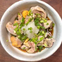 ヒラメの胃袋と肝他の湯引きポン酢|cozyさん