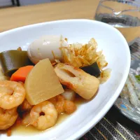 おでんで晩酌|おかめんさん