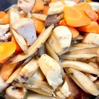 冷蔵庫に根菜類がてんこ盛りだったので筑前煮作った。|unosuke.catさん