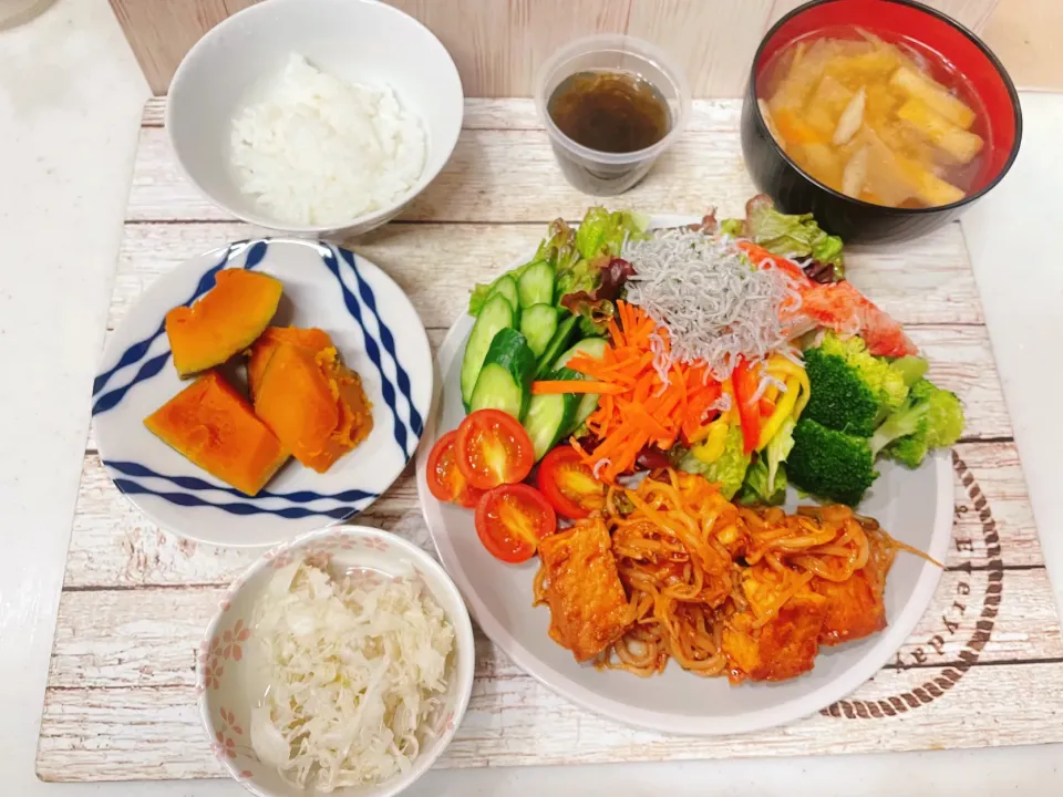 厚揚げともやしのピリ辛ケチャップ炒め|chou  chouさん