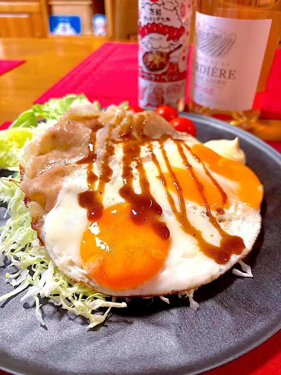 まりおさんの料理 豚ｴｯｸﾞ|おかちさん