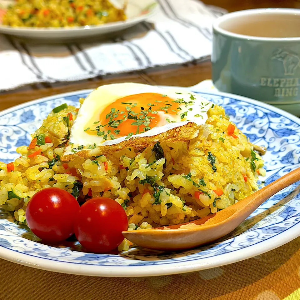 娘料理☆カレーチャーハン！おいしくいただきます|kaoriさん