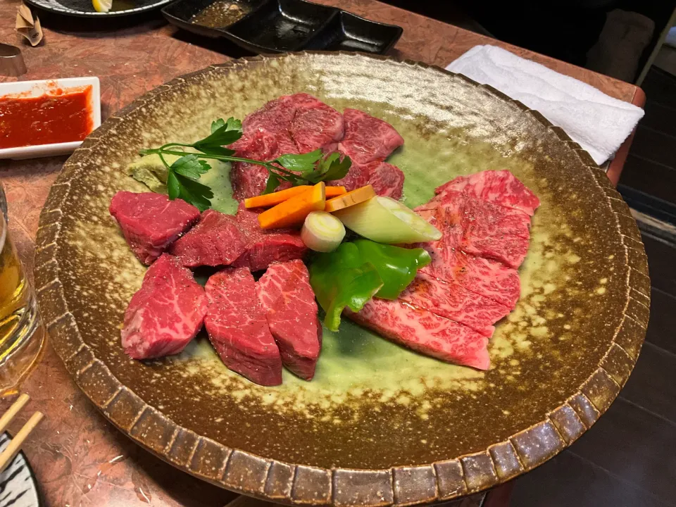 わさび醤油で頂くお肉　　飛騨牛のカイノミ　ハラミ　ヒレ|Takeshi  Nagakiさん