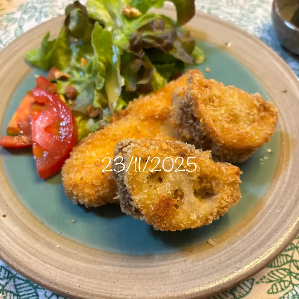 ささみフライ&蓮根の挟みフライ|友さん