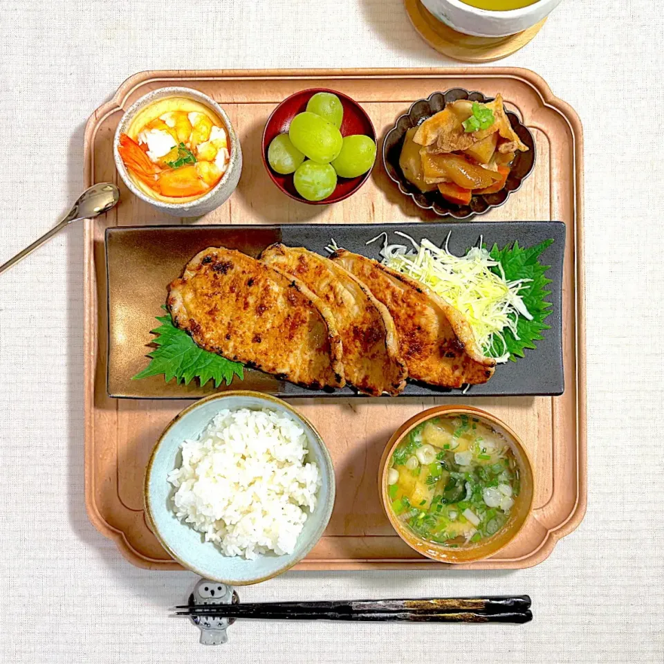 豚の味噌漬けの献立|すずさん