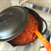 スキレットでミートソース| マニョモさん
