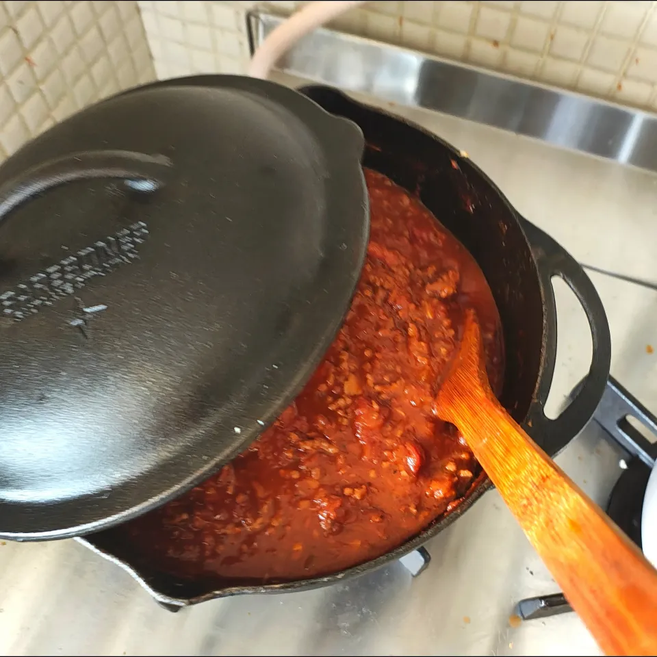 スキレットでミートソース|マニョモさん
